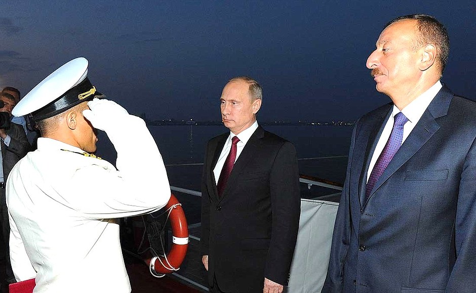 On board Russian Caspian Flotilla’s Dagestan missile ship.