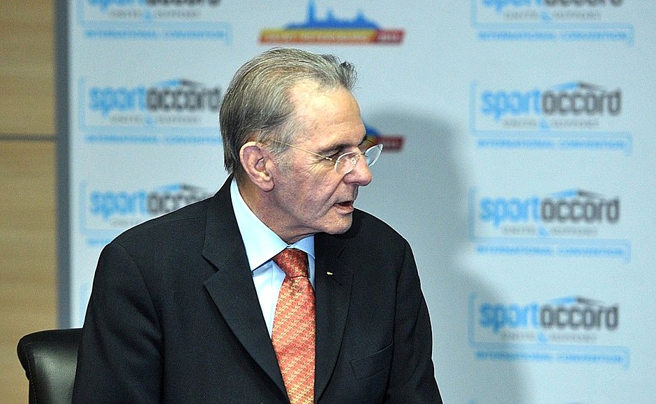 International Olympic Committee President Jacques Rogge.