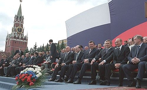 Before the start of Russia Day celebrations.