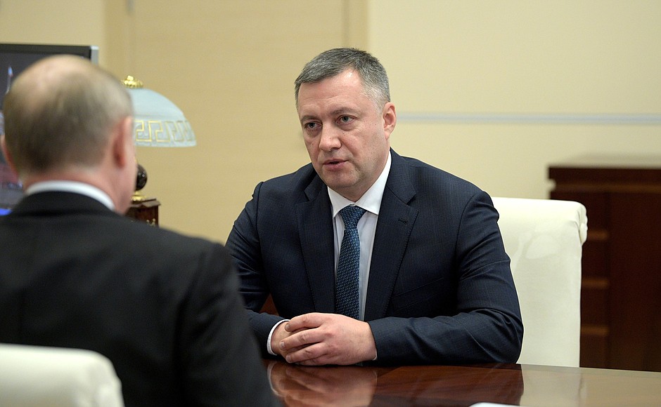 С Игорем Кобзевым, назначенным врио губернатора Иркутской области.