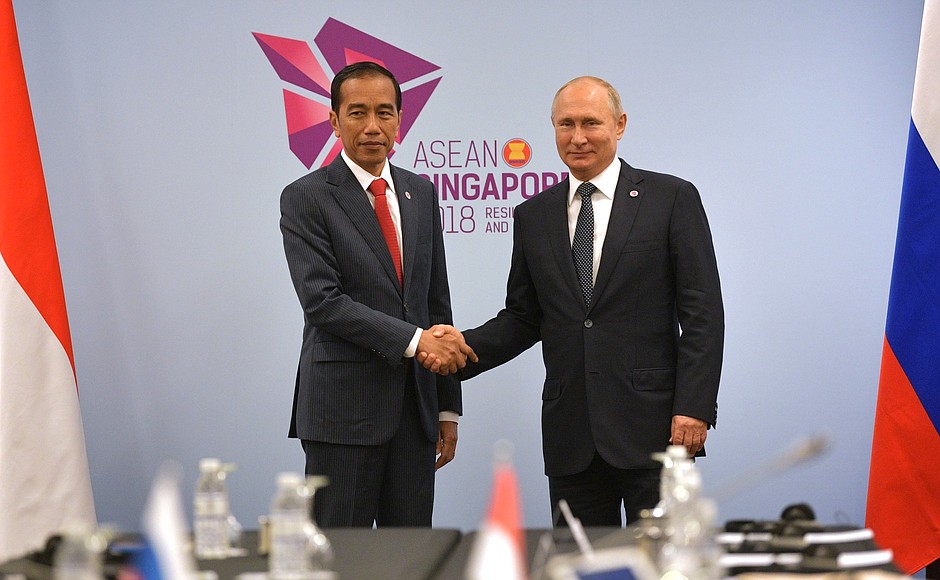 With President of Indonesia Joko Widodo.