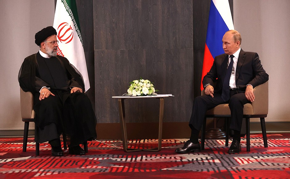 Встреча с Президентом Ирана Сейедом Эбрахимом Раиси.