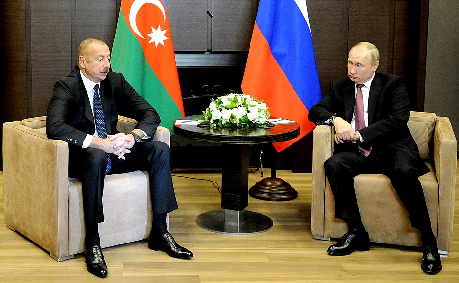 С Президентом Азербайджана Ильхамом Алиевым.