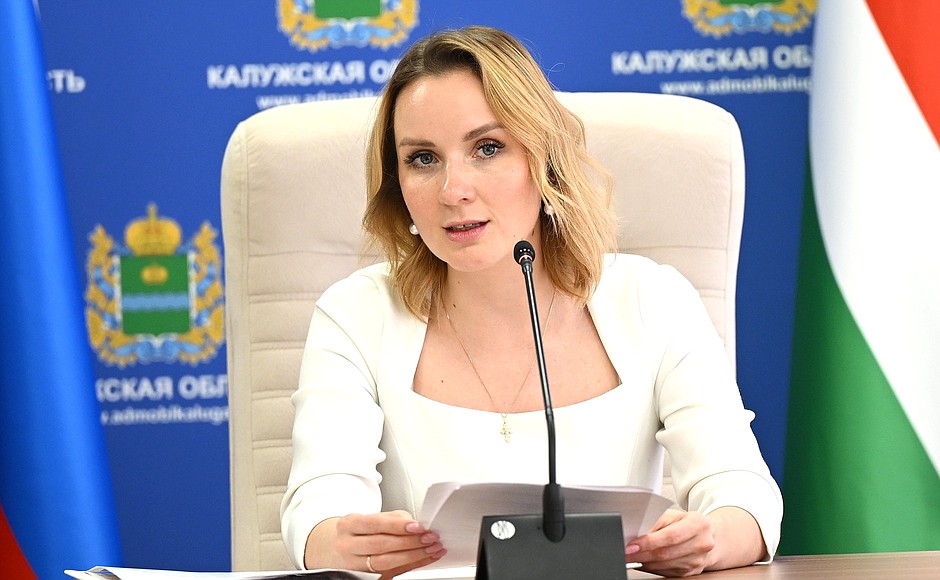 Presidential Commissioner for Children's Rights Maria Lvova-Belova on a working trip to the Kaluga Region.