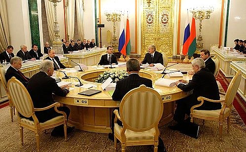 Meeting of Supreme State Council of Union State of Russia and Belarus.
