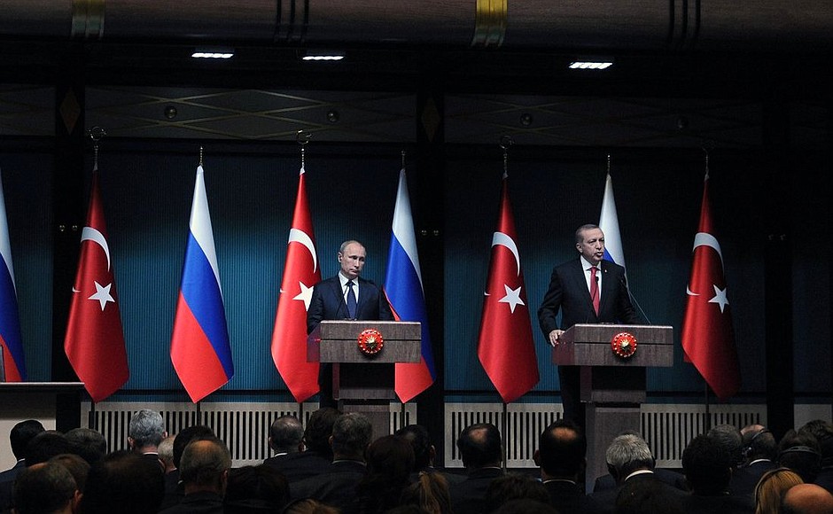 В ходе совместной пресс-конференции с Президентом Турции Реджепом Тайипом Эрдоганом.