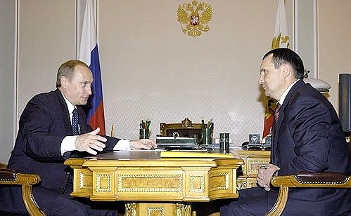 Рабочая встреча с Президентом Чувашии Николаем Федоровым.