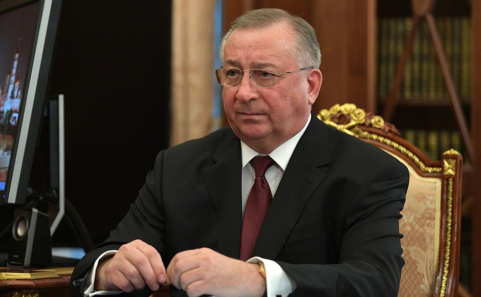 Chairman of the Board and President of Transneft Nikolai Tokarev.