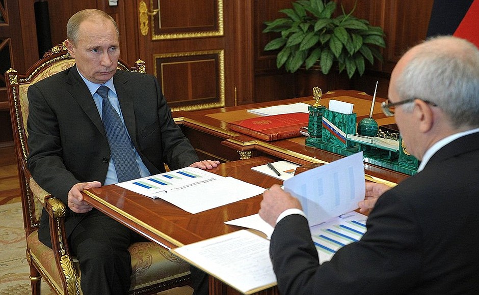 With President of Bashkortostan Rustem Khamitov.