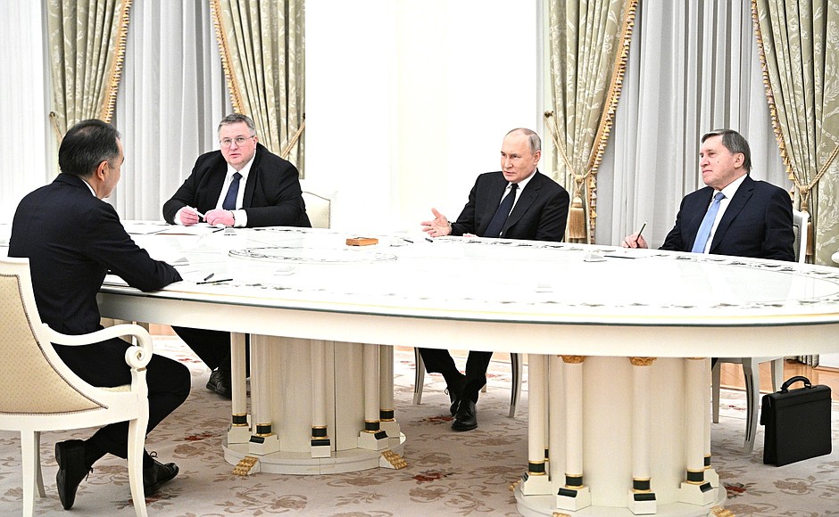 Встреча с Председателем Коллегии Евразийской экономической комиссии Бакытжаном Сагинтаевым.