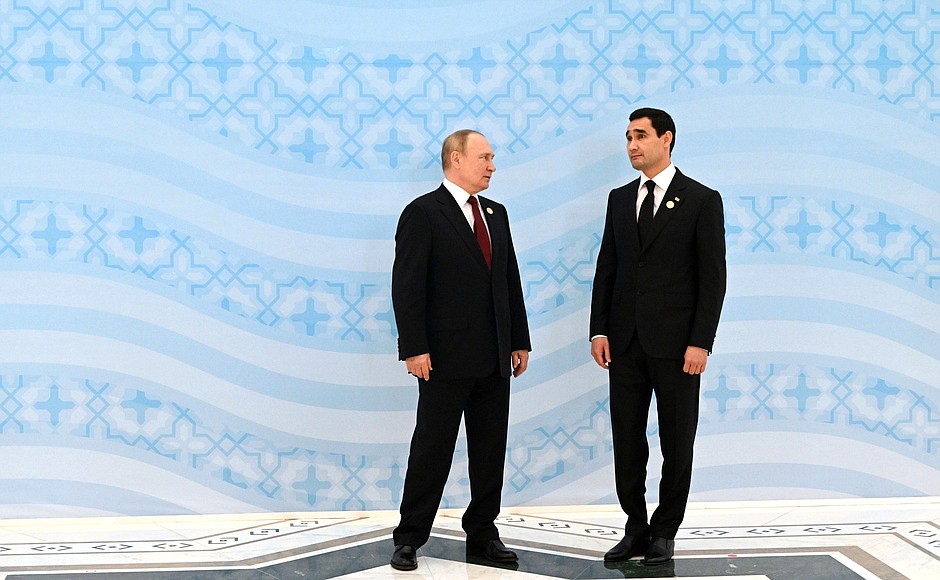 With President of Turkmenistan Serdar Berdimuhamedov.