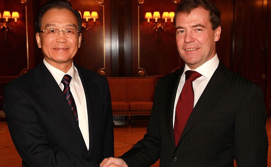 With Premier of the State Council of the People’s Republic of China Wen Jiabao.