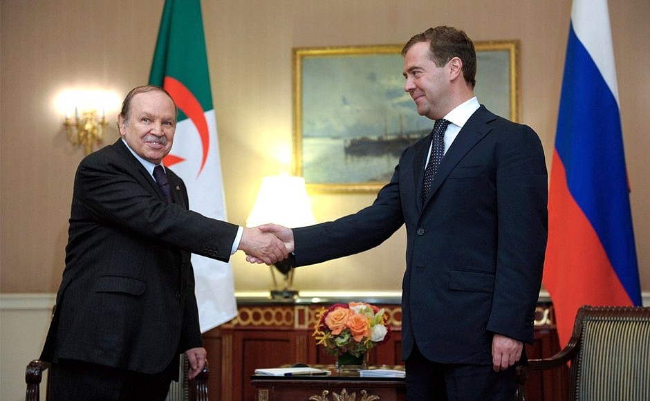 С Президентом Алжира Абдельазизом Бутефликой.