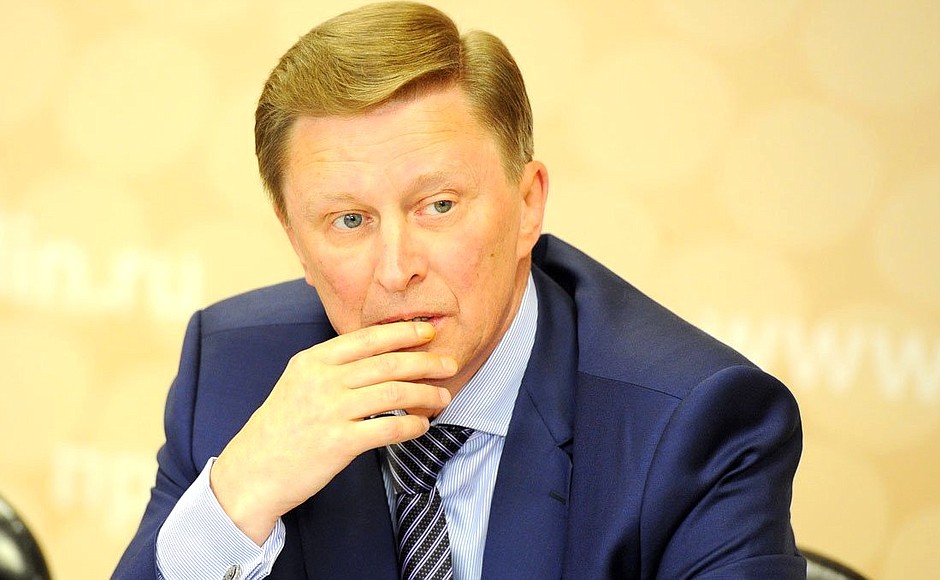 At a meeting on implementing the 2011–2020 state arms procurement programme. Chief of Staff of the Presidential Executive Office Sergei Ivanov.