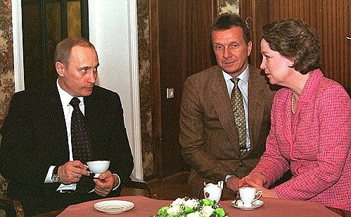 President Putin with Susan Eisenhower.