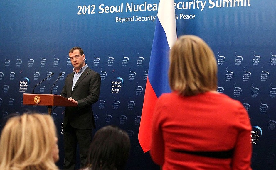 News conference following the Nuclear Security Summit.