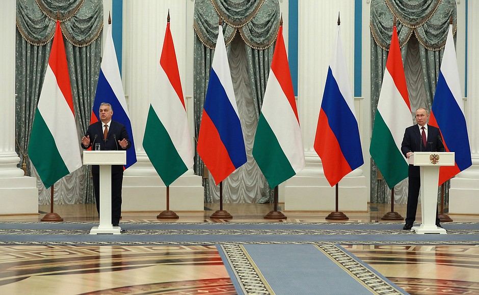 News conference following Russian-Hungarian talks.