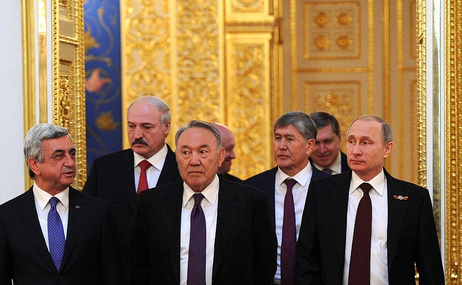 Before Supreme Eurasian Economic Council meeting.