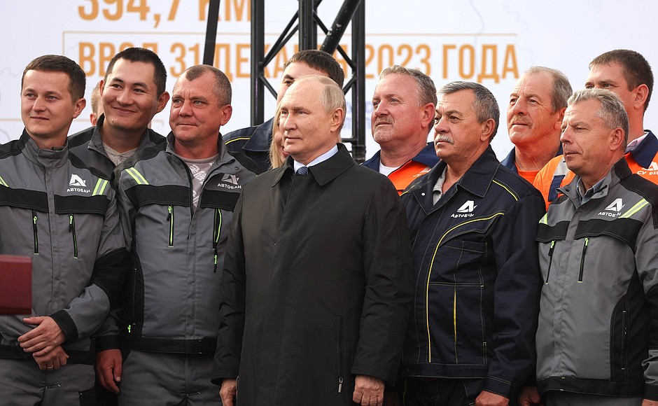 After the ceremony for opening the northern section of the Moscow High-Speed Diametre, sections of the Vostok M-12 motorway and the southern bypass of Arzamas.