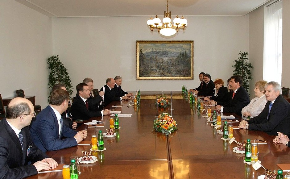 Встреча с Председателем Национального совета Словакии Паволом Пашкой.
