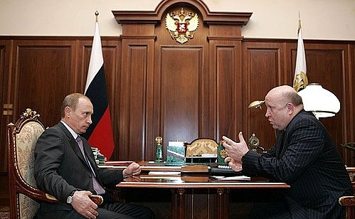 Рабочая встреча с губернатором Нижегородской области Валерием Шанцевым.