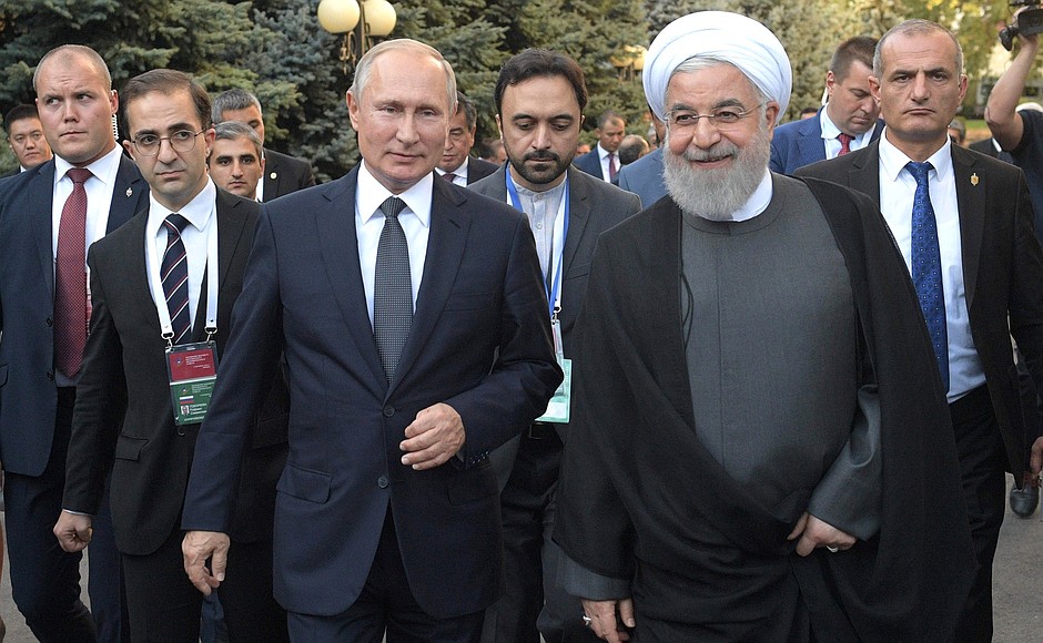 With President of Iran Hassan Rouhani.