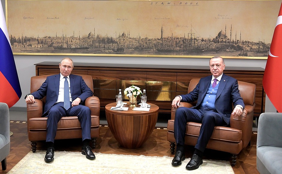 Meeting with President of Turkey Recep Tayyip Erdogan.