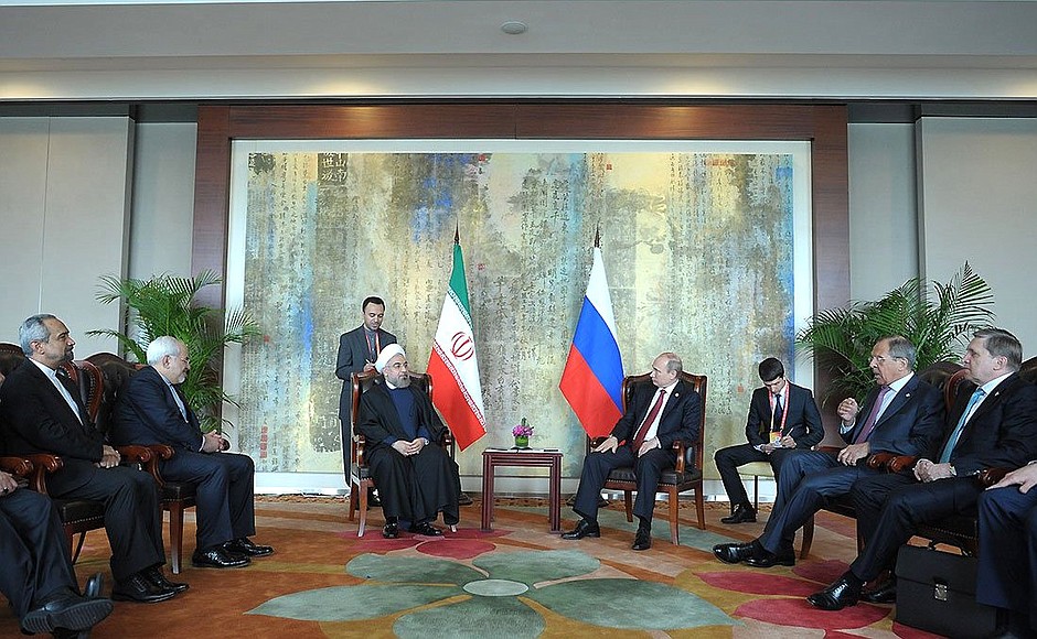 Meeting with President of the Islamic Republic of Iran Hassan Rouhani.