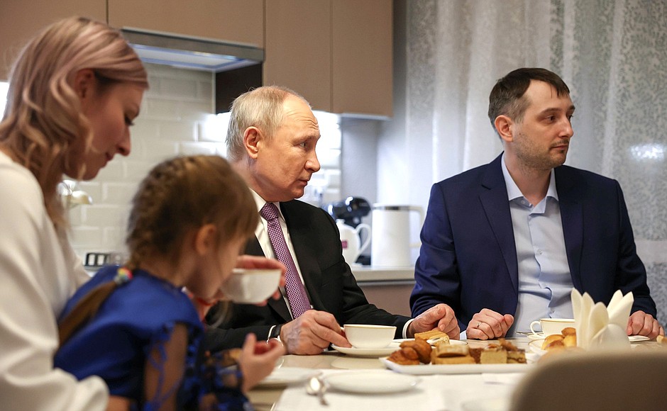 Meeting with the Shvetsov family.
