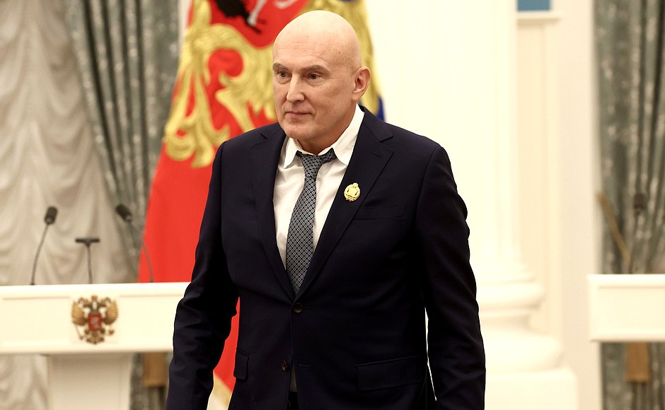 Ceremony for presenting state decorations. The title National Artist of the Russian Federation was awarded to composer and producer Igor Matviyenko.