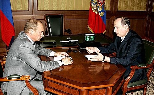 With FSB Director Nikolai Patrushev.