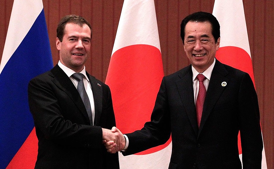 With Prime Minister of Japan Naoto Kan.