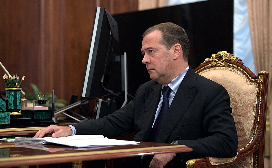 Председатель Правительства Дмитрий Медведев.