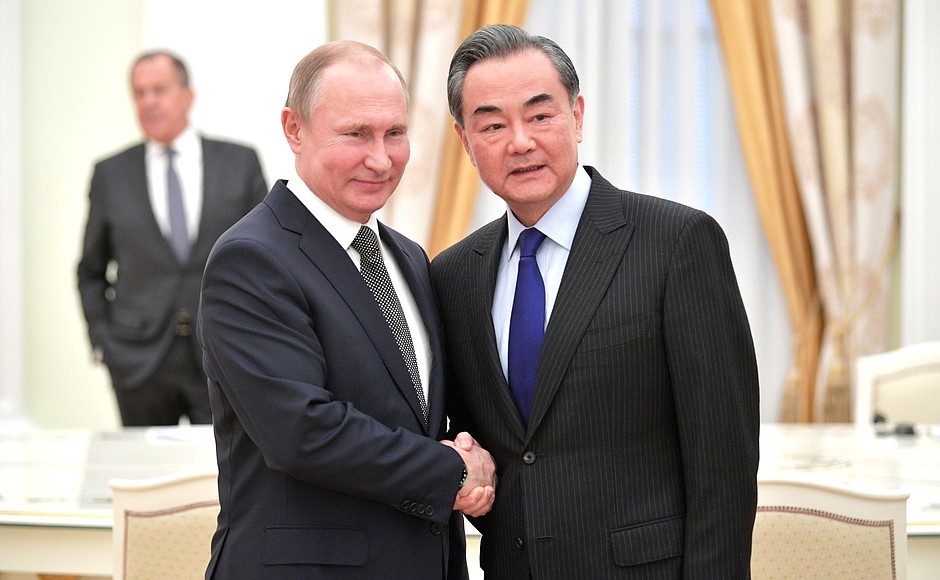 With Special Envoy of the Chinese President, Member of the Chinese State Council and Foreign Minister Wang Yi.
