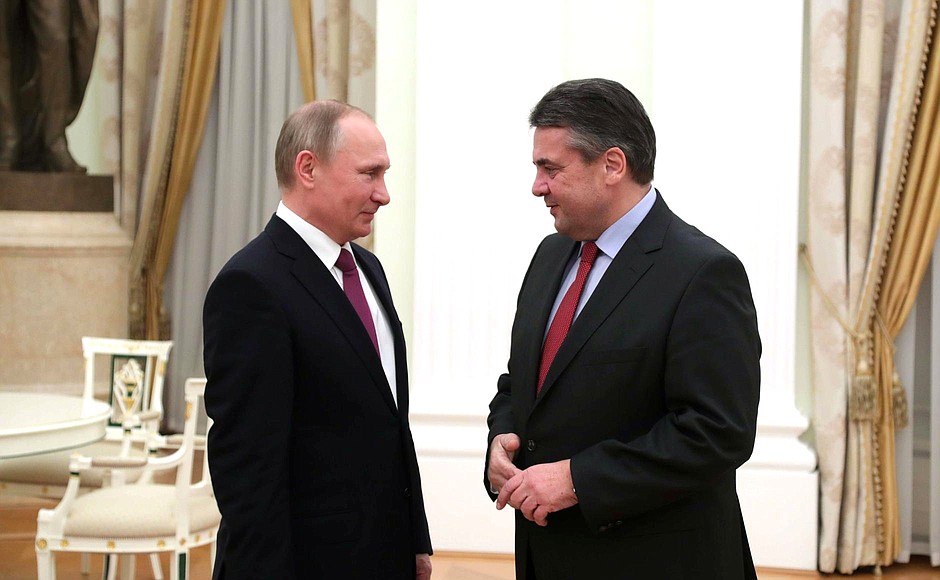 With Minister of Foreign Affairs and Vice Chancellor of Germany Sigmar Gabriel.