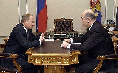 Рабочая встреча с главой Республики Мордовия Николаем Меркушкиным.