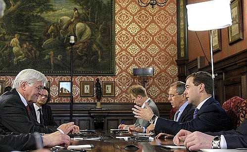 Встреча с вице-канцлером, министром иностранных дел Федеративной Республики Германия Франком-Вальтером Штайнмайером.