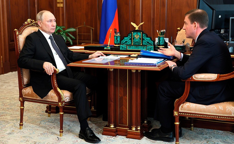 At the meeting with First Deputy Speaker of the Federation Council Andrei Turchak.