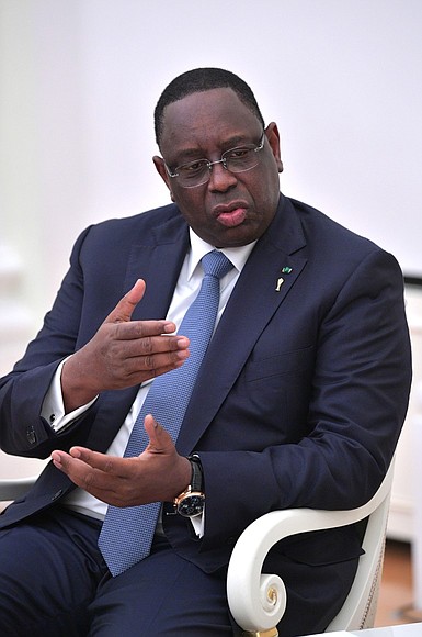 President of Senegal Macky Sall.