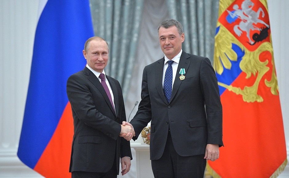President of the Prof-Media Broadcasting Corporation Yury Kostin is awarded the Order of Friendship.