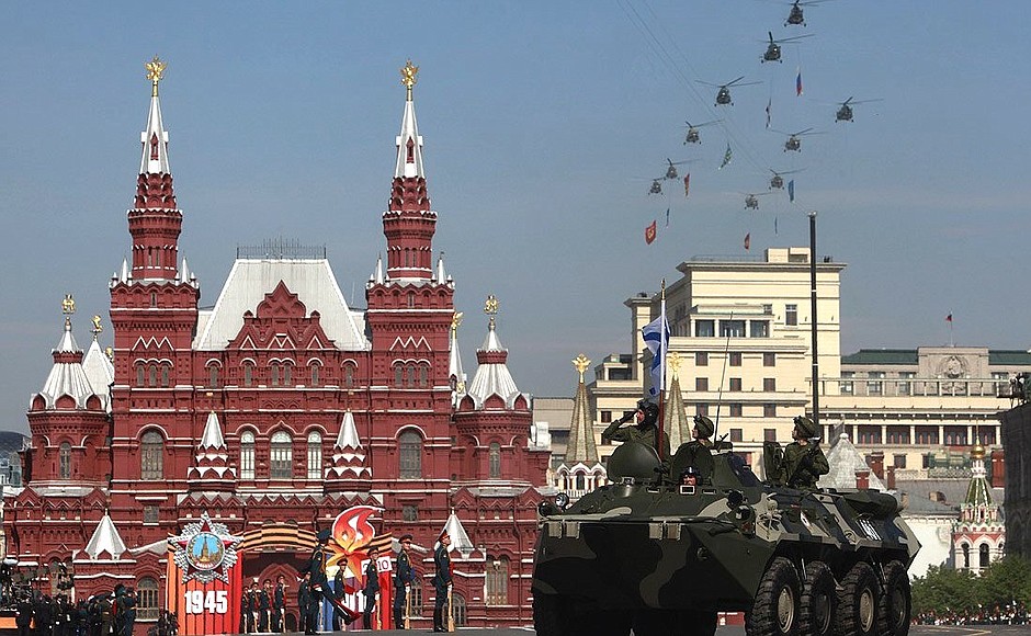 Military parade in Honour of the 65th Anniversary of the Victory in the Great Patriotic War.