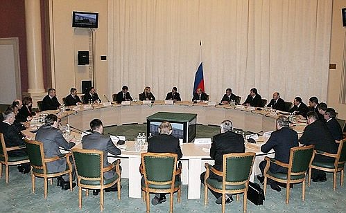 Meeting on the development of high-tech medical care for Russia.