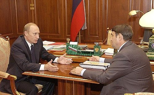Рабочая встреча с Министром транспорта Игорем Левитиным.