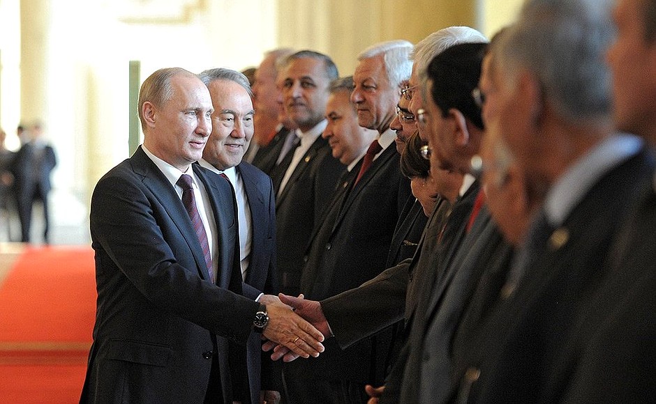 Before the Russian-Kazakhstani talks.