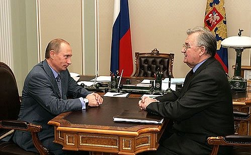 Встреча с главой Российской ассоциации Героев Валентином Варенниковым.