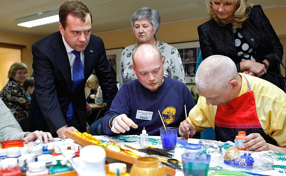 Visiting St Petersburg Association of Societies of Parents of Disabled Children.