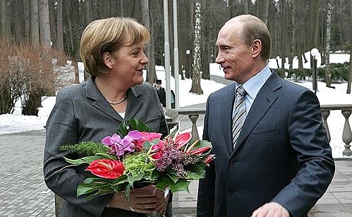 With Federal Chancellor of Germany Angela Merkel.