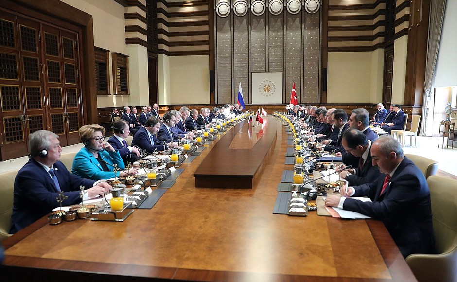 Заседание Совета сотрудничества высшего уровня между Российской Федерацией и Турецкой Республикой.