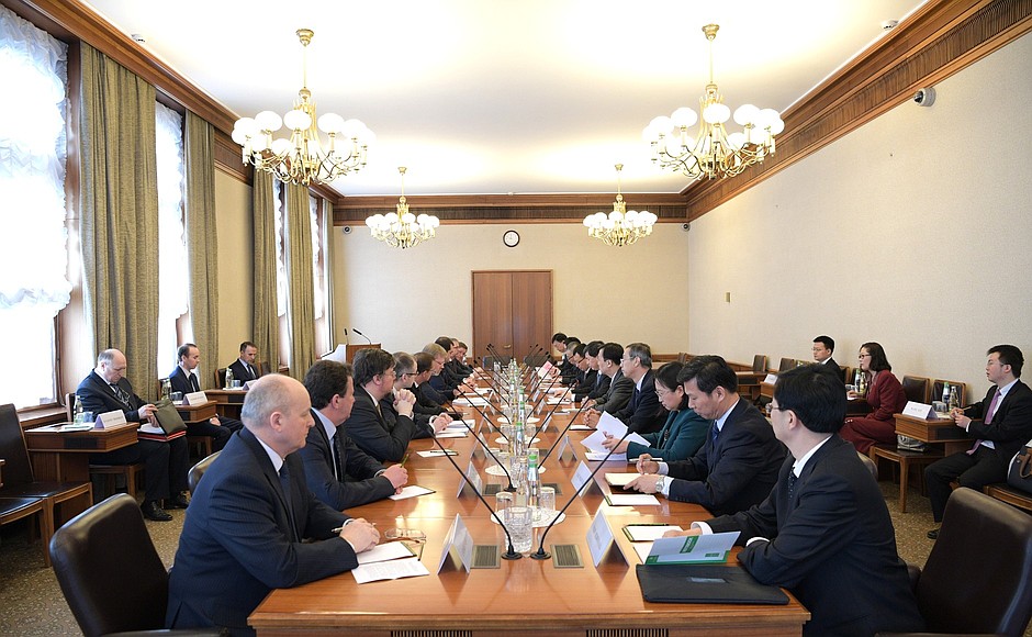 Встреча с делегацией Организационного отдела Центрального комитета Коммунистической партии Китайской Народной Республики.