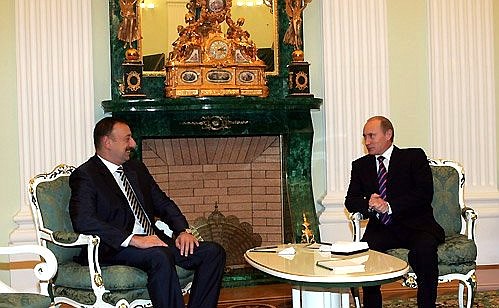 Meeting with the President of Azerbaijan, Ilham Aliev.